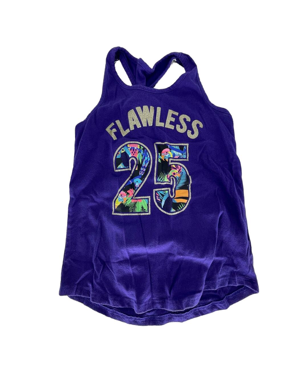 The Children's Place Purple Flawless Graphic Tank Top Youth Size Medium 7/8 Girl